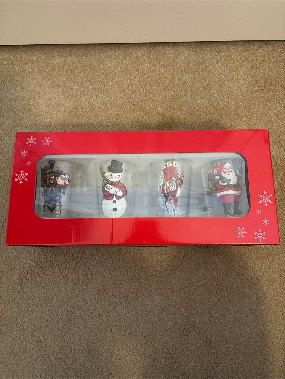 Piddix Set of 4 Christmas Tumblers